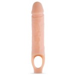 Телесный реалистичный фаллоудлинитель 10 Inch Silicone Cock Sheath Penis Extender - 25,4 см.