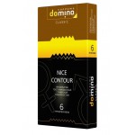 Презервативы с рёбрышками DOMINO Classic Nice Contour - 6 шт.