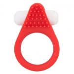 Красное эрекционное кольцо LIT-UP SILICONE STIMU RING 1 RED