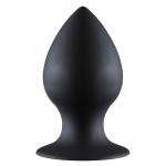 Чёрная анальная пробка Thick Anal Plug Small - 7,8 см.