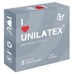 Презервативы с рёбрами Unilatex Ribbed - 3 шт.