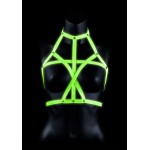 Портупея Bra Harness с неоновым эффектом - размер S-M