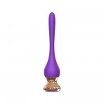 Фиолетовый вибромассажер Nipple Vibrator - 14,5 см.