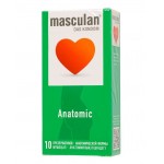 Презервативы анатомической формы Masculan Anatomic - 10 шт.