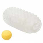 Двусторонний мастурбатор с желтым стимулирующим шариком Reversible Squishy Ball Stroker